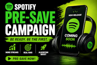 do spotify pre save campaign for organic growth release hype