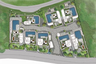 draw plot plan, 2d site plan property plan from google map