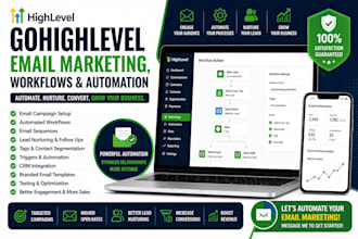 setup gohighlevel email marketing, workflows and automation