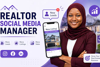 be your realtor social media manager, real estate marketing, lead generation
