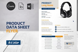 design a professional sell sheet and product one pager