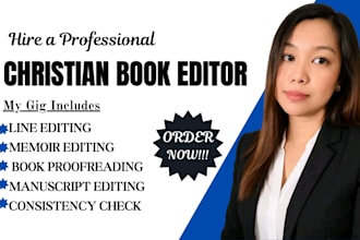 christian book editing, amazon kdp manuscript line editor book proofreading