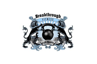 design breakthrough fitness gym brand logo