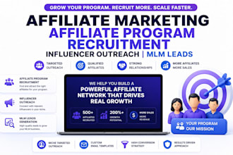 affiliate marketing affiliate program recruitment influencer outreach MLM leads