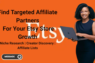 build a targeted affiliate list for your etsy products