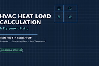 design commercial hvac systems with load calculation and cad layout