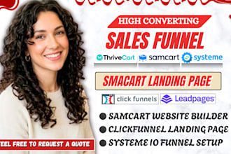 samcart, samcart landing page, thrivecart ai page, online course, gohighlevel
