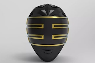 create 3d helmet model for 3d printing stl cad obj glb