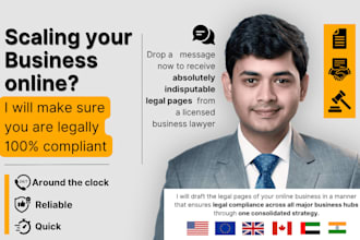 draft legally compliant terms and conditions