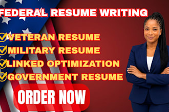 write a professional federal resume, cover letter, linkedin opt