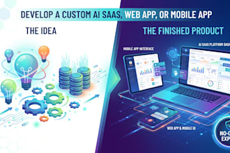 develop a custom ai saas, web app, or mobile app