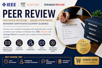 provide ieee elsevier springer peer review invite and certificate
