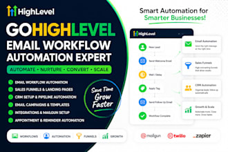 gohighlevel landing page, sales funnels gohighlevel email work flow automation