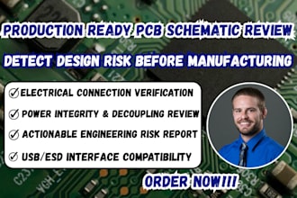provide a production ready pcb schematic review and risk report 3 day delivery