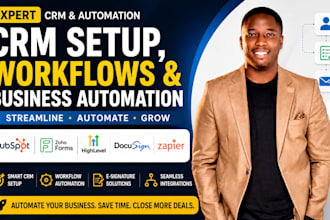 build hubspot crm form zoho form gohighlevel contract docusign zapier automation