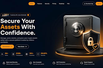 develop a secure crypto exchange website, bitcoin trading, defi and web3 website