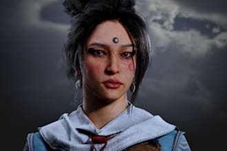 3d character modeling 3d metahuman avatar 3d game character game asset ue5 unity