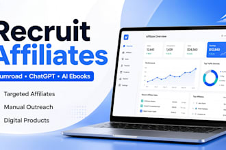 recruit affiliates for your gumroad ai ebook, course and chatgpt guide