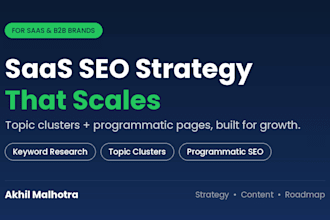 build a saas SEO strategy with topic clusters and programmatic pages