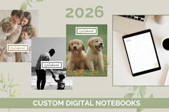 create a custom digital notebook with a favorite photo