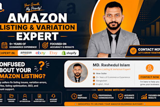 create amazon product listing variation or fix amazon listing