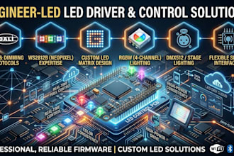 engineer led driver, ws2812b,rgb,dali,rgbw, led matrix  lighting control pcb