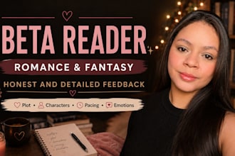 beta read your romance book