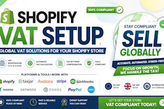 set up shopify vat, tax settings and compliance correctly