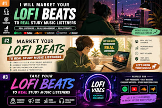 market your lofi beats to real study music listeners
