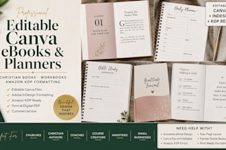 redesign, design, format editable canva ebook, christian ebook, canva ebook