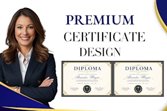 do diploma certificate design award design gift degree certificate design
