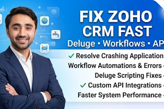 fix zoho CRM, deluge scripts and API integrations