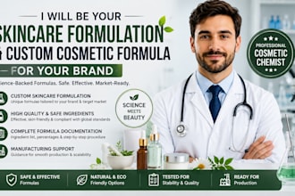 be your skincare formulation and custom cosmetic formula for your brand