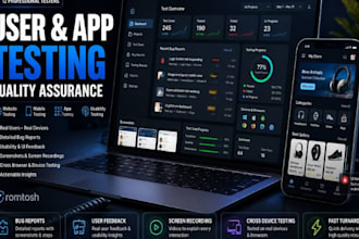 do website testing app testing user testing qa testing for website or app review