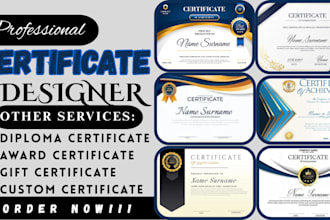 fix a coloful graduation or school completion certificate, luxury beauty academy