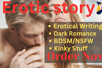 write erotica customized for you, romance story fanfiction nsfw