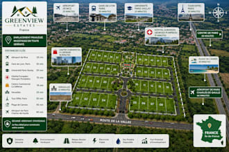 design professional real estate and property location maps, and event maps