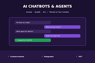 build a custom ai chatbot or automation agent