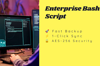 create high speed linux bash script for backup and migration
