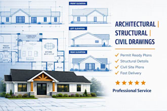 prepare a complete permit ready drawing set for your building