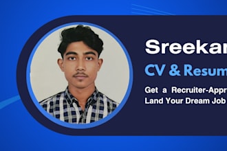 create a professional CV and resume for you