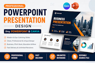 create professional powerpoint presentation in canva