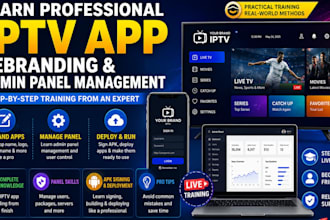 teach you iptv app rebranding with admin panel management