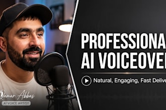 do professional ai voice over and text to speech narration