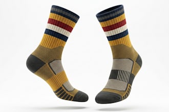 render 3d socks design, 3d socks model, 3d socks rendering, 3d product mockup