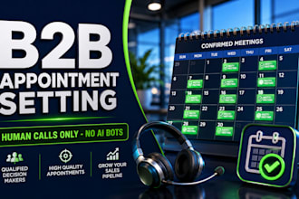 do b2b appointment setting and cold calling for agency or saas leads