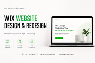 fix wix website design redesign wix website build website