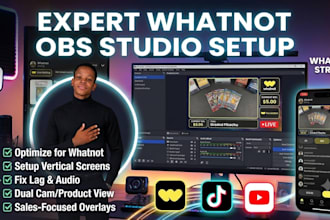 setup obs studio for whatnot vertical streams auctions card breaks