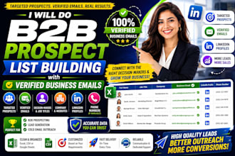 b2b prospect list building with business emails