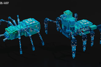 create custom voxel creatures for games
